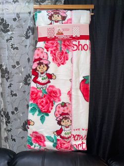 Strawberry Shortcake Cake Reversible Blanket