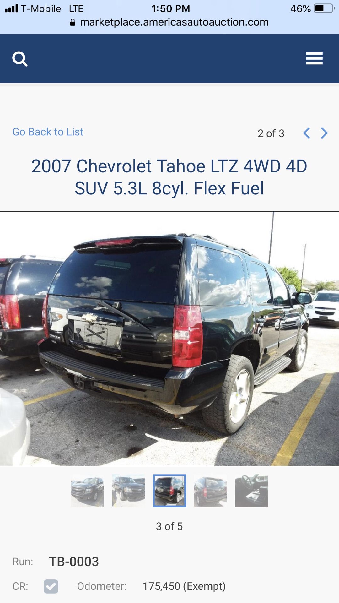 2007 Chevorlet Tahoe 4x4