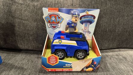 NEW Paw Patrol Chase Patrol Cruiser with Chase Figure – Spin Master – Box Wear