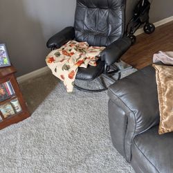 Vintage Leather Chair Swivel
