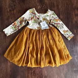 Kate Quinn Organic Cotton Long Sleeve Ranch Horse Party Tulle Dress 18-24m Fall