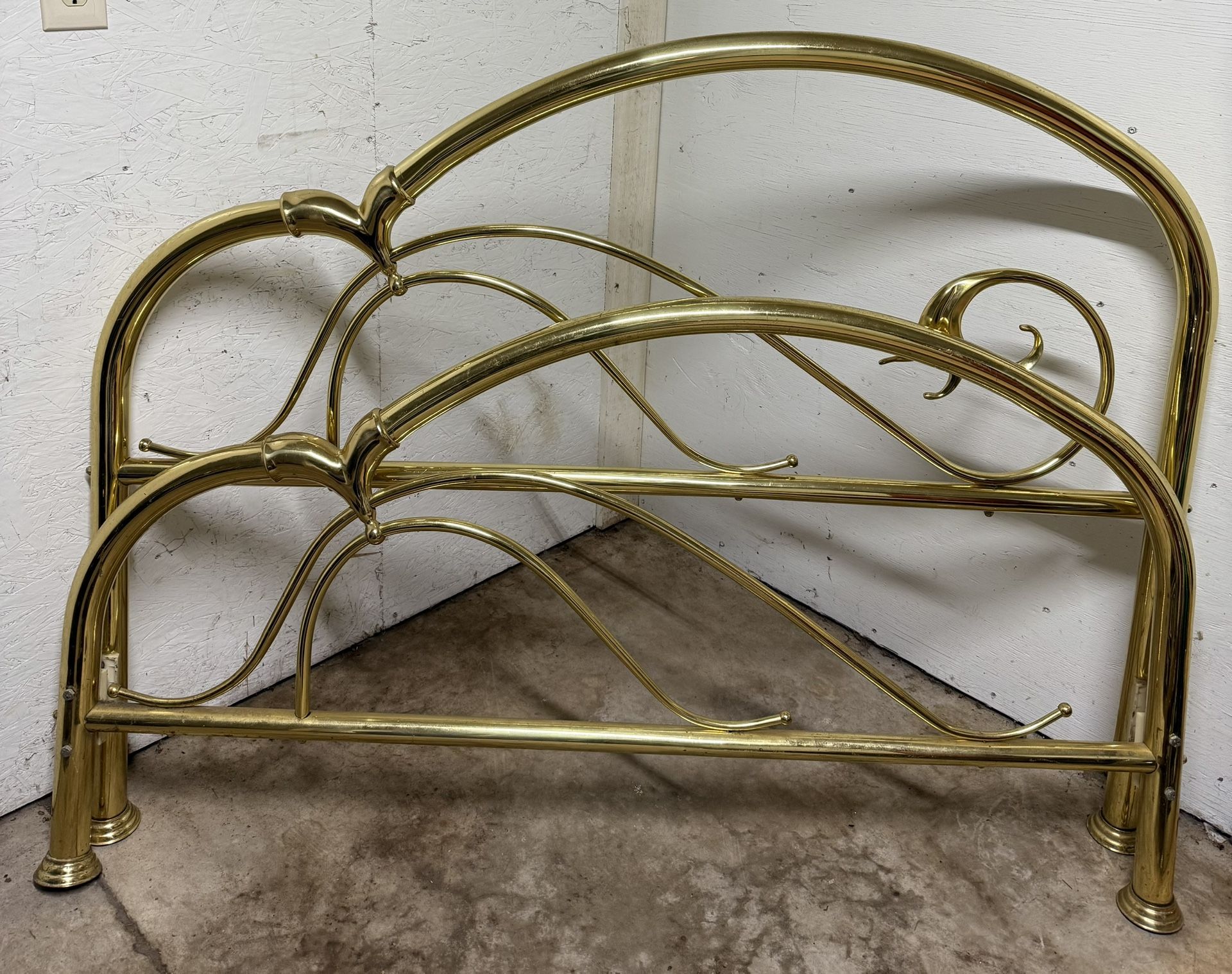 Queen Size Brass Bed Frame