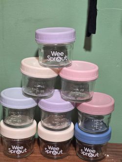 WeeSprout Glass Baby Food Storage Containers