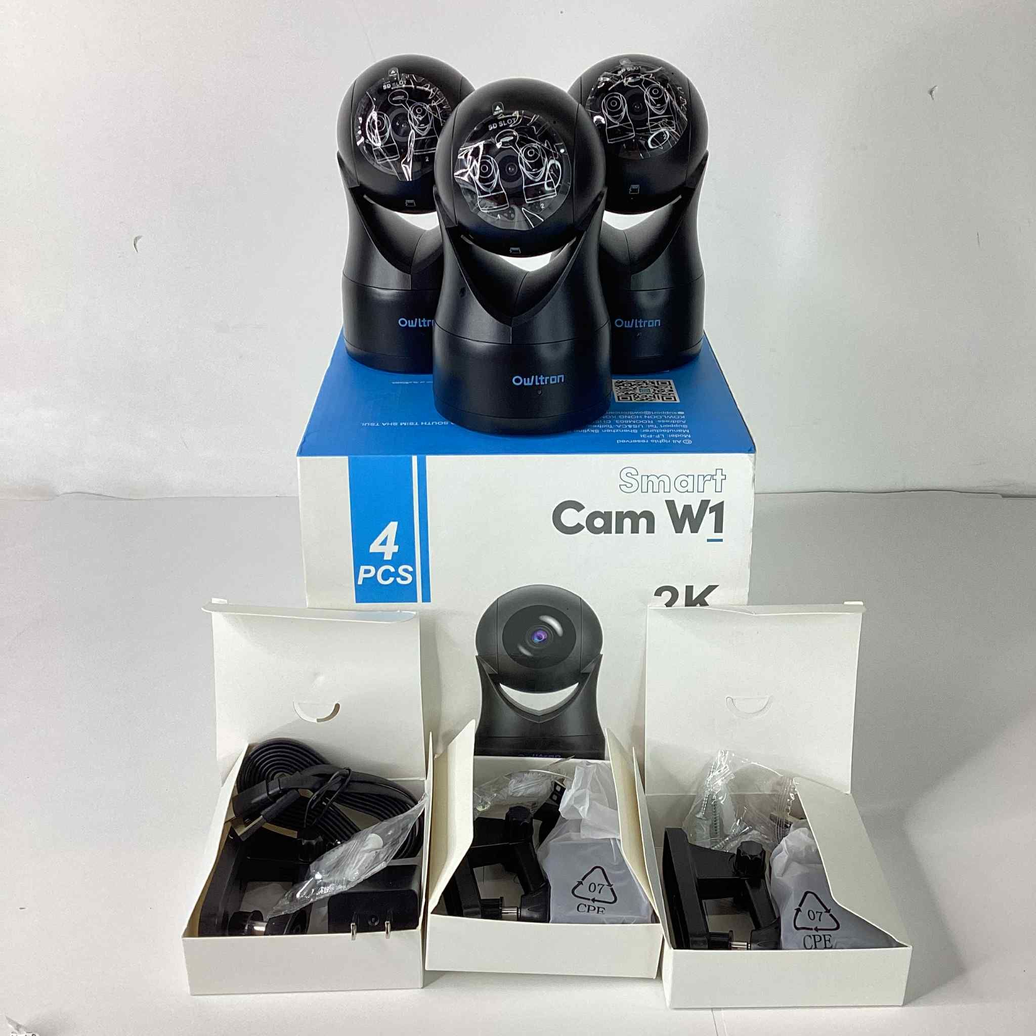 3pcs Open Box - Owltron Indoor camera 2k W/ Motion Detection