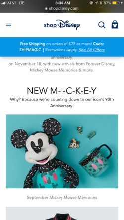 Mickey Mouse Memories Collectible Plus and Pin Set
