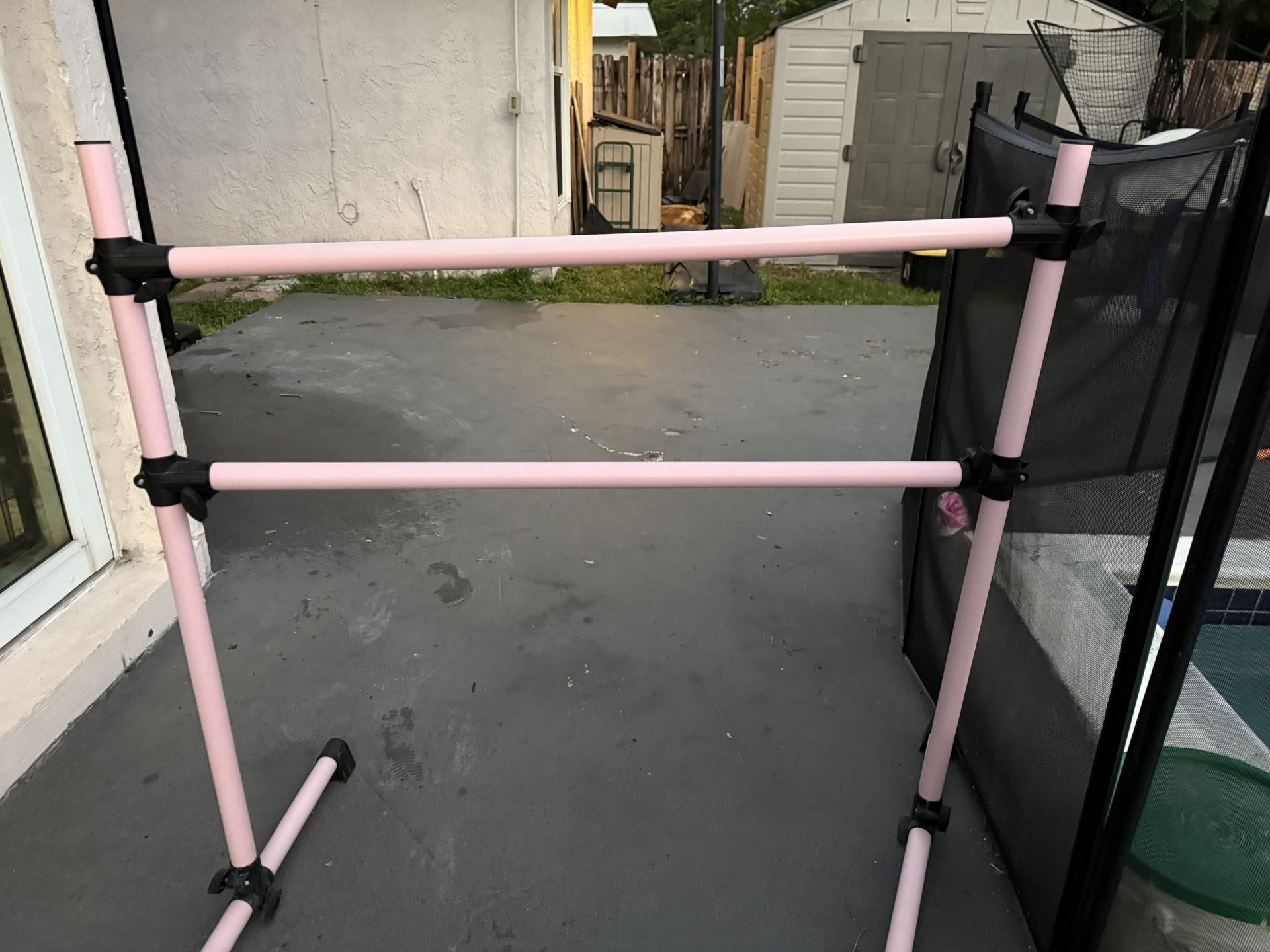 pink ballet bar