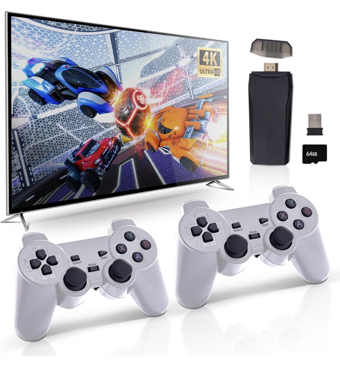 Wireless Retro Game Console 25000 Games Built In 4k HDMI Output 9 Emulators Dual 2.4ghz Wireless Game Plug And Play Video Games