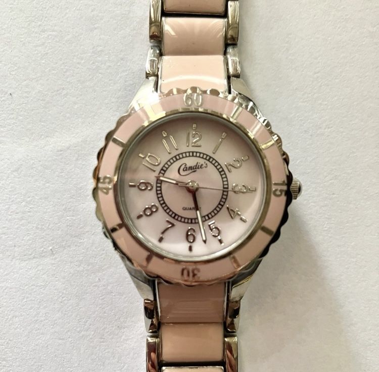 Candie's Pink and Silver Watch