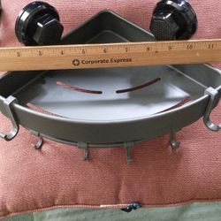 New Corner Shower Shelf With Hooks