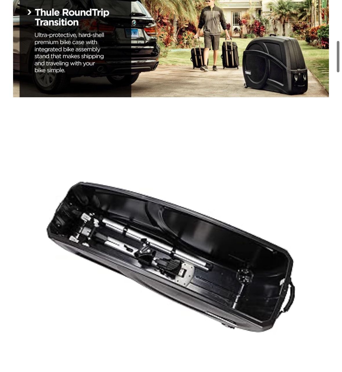 Thule RoundTrip Transition – Hard Shell Bike Travel Case with