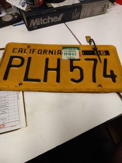 Old Lic Plates