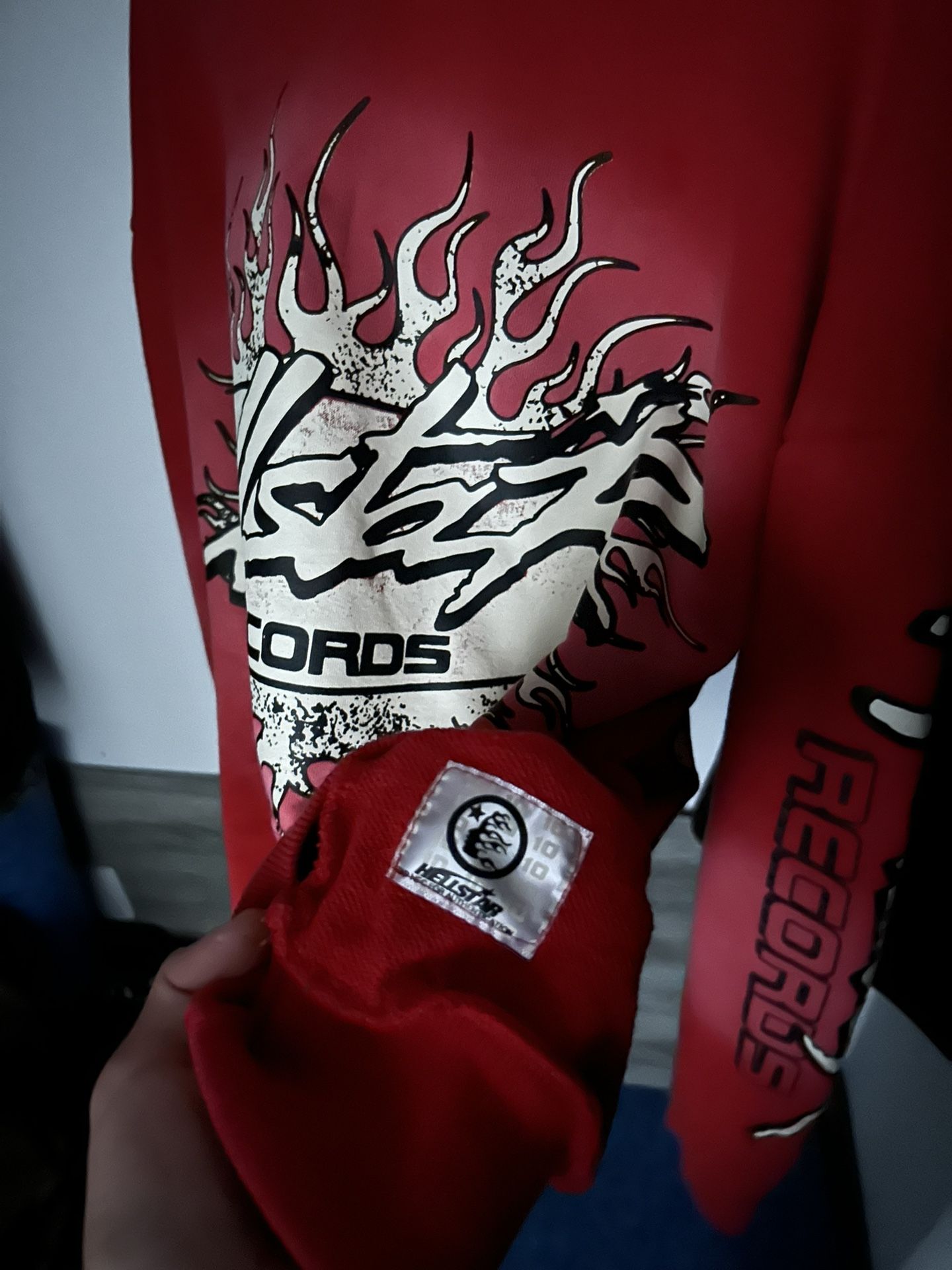 Red Hellstar Hoodie Size M
