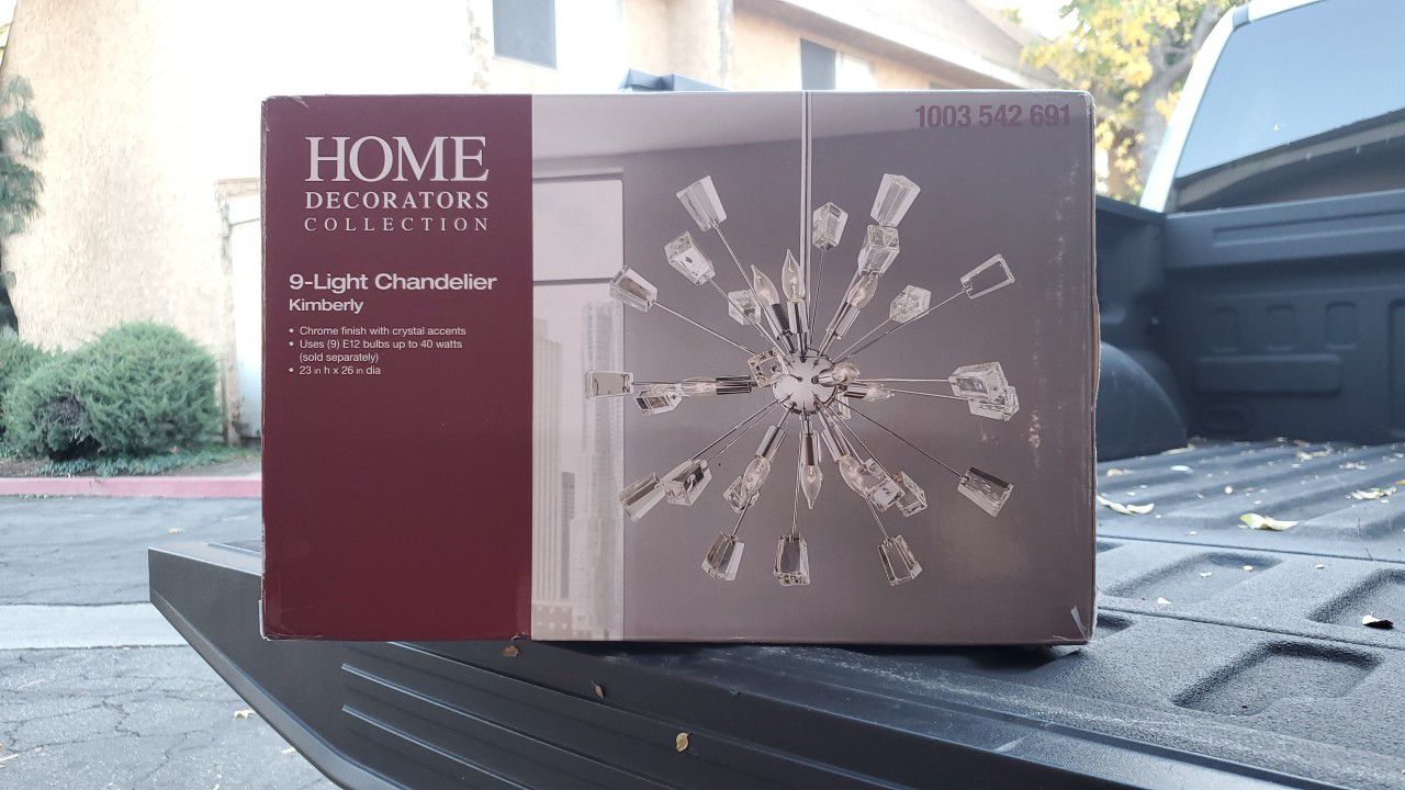 Home Decorators Collection Kimberly 9-Light Crystal Chrome Sputnik Chandelier