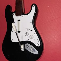 Playstation PS3 PS4 PS5 Rockband Harmonix Black Fender Stratocaster / No Dongle