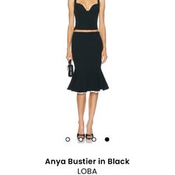Anya Bustier in Black LOBA