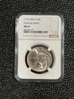 Nice 👍!! NGC MS65 Denver 50C Enduring Liberty Half Dollar Pair !!