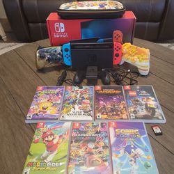 Nitendo Switch With Games