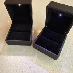 Black Ring Box With Light (Qty. 2)