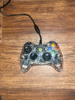 Afterglow Clear Wired Xbox 360 Controller Untested / Powers On