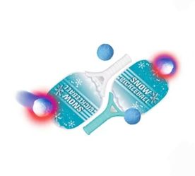 Snow Pickleball Set - Blue and White