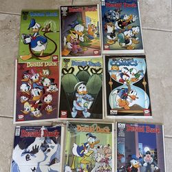 Donald Duck comic books lot of 9