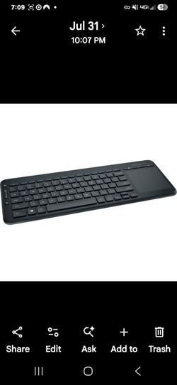 Microsoft All-in-One Media Keyboard-Wireless-Integrated Multi-touch Keypad W/USB New.
Only 20 dollars (on sale on Amazon for 120 dollars).
Incredible
