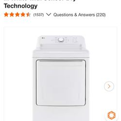 7.3 Cu.Ft. Vented Electric Dryer in White with Sensor Dry Technology