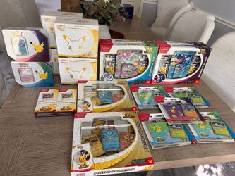 Pokemon 30th Celebration ETB Tins Sticker Packs EX Boxes Posters Knockout Collection