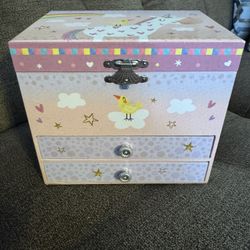 Rainbow Unicorn Musical Jewelry Box 