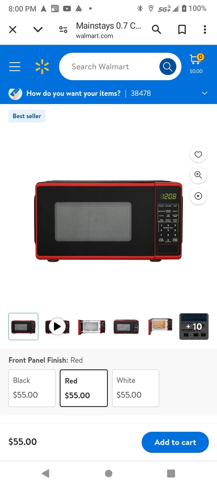 Red Microwave