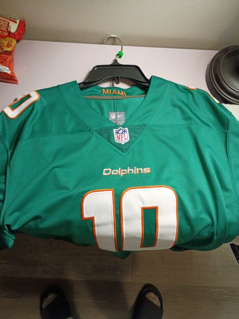 Tyreek Hill On Field Dark Green NFL Jersey Still With Tags