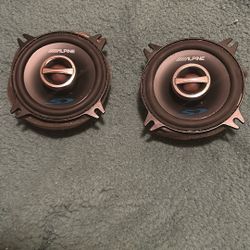 Alpine Type-S SPS-410 4" Coaxial 2-Way Car Audio Speakers