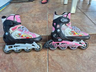 🛼 Patines lineales Mongoose ajustables niña
Talla ajustable aprox. 5-8.
Usados pero funcionando bien.
Ruedas, frenos y correas en buen estado.
Tienen