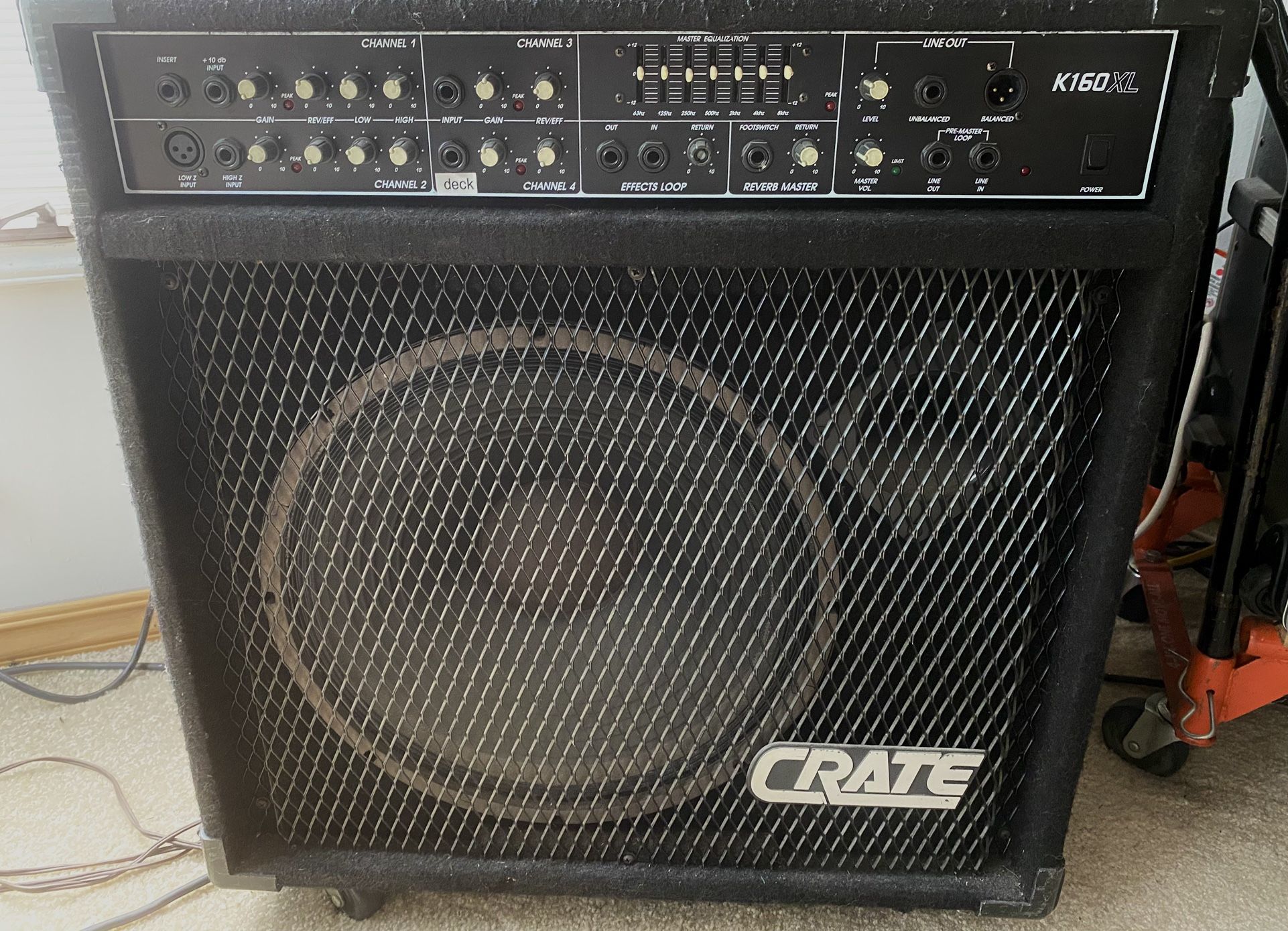 Crate K160XL Monitor Main Amplifier
