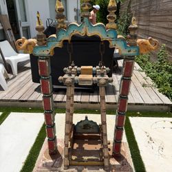 Antique One Of A Kind Indian Temple Swing 