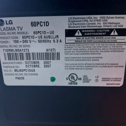 60-inch LG TV