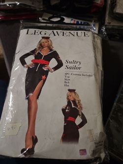 Leg Avenue Sultry Sailor 4-Piece Costume Size S/M