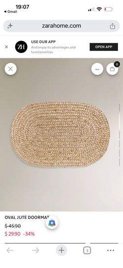 ZARA Home_ OVAL JUTE DOORMAT