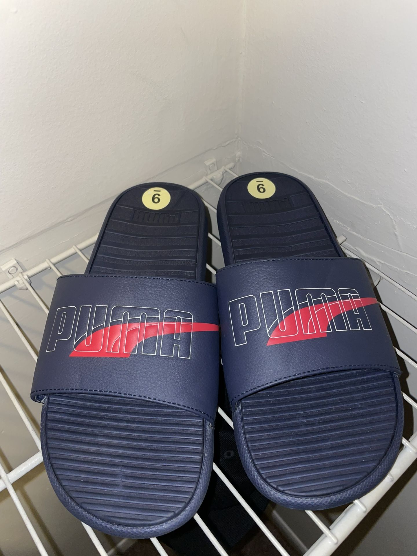 PUMA SLIDES MENS BLUE SIZE 9