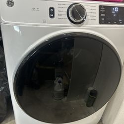 7.8 cu. ft. Smart Front Load Electric Dryer in White with Long Vent and Sanitize Cycle, ENERGY STAR