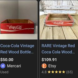 Vintage Coca Cola Wood Bottle Holder 