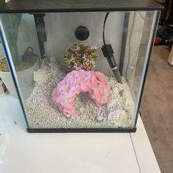 Multicolor LED Fish Aquarium + Accessories 