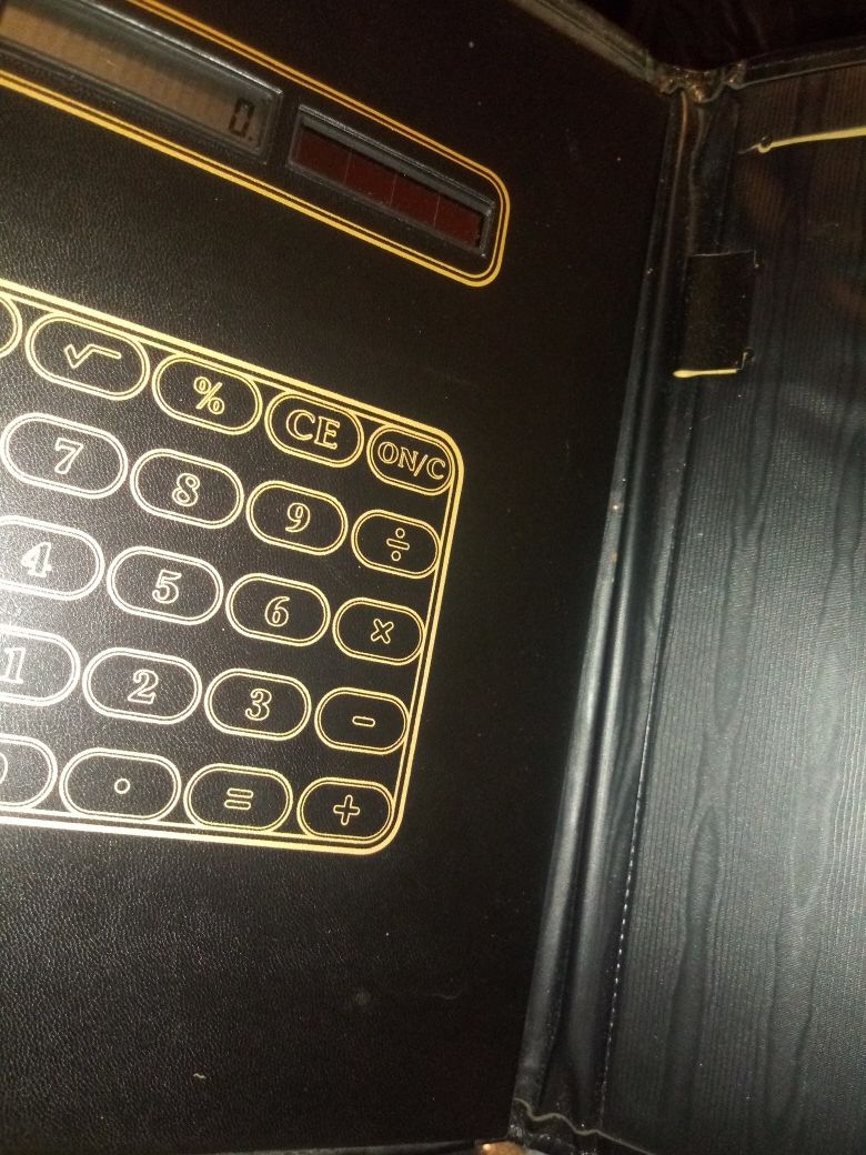 Large folder with calculator