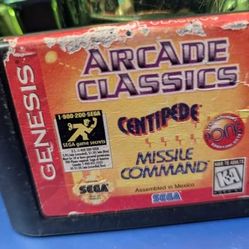 VINTAGE SEGA GENESIS "ARCADE CLASSICS" GAME ~