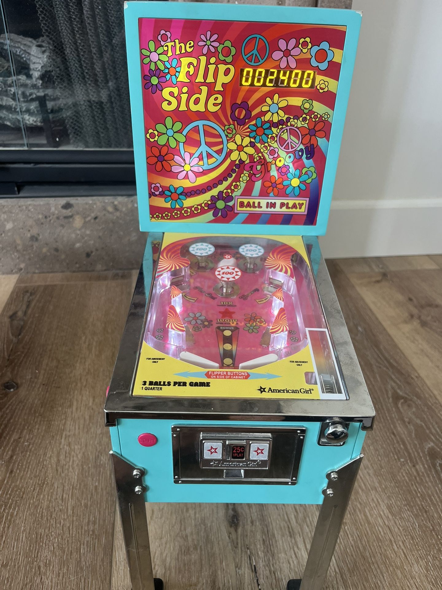 American Girl Doll Julie’s Pinball Machine