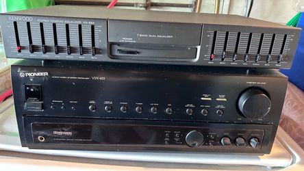 Pioneer Receiver and Kenwood Equalizer