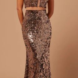 Sequin Luxe Gown ! Size Small Has A Little Stretch
