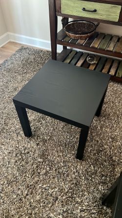 Black side table
