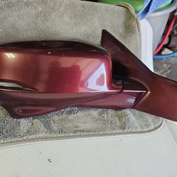 2013 TO 2017 HONDA ACCORD SEDAN PASSENGER RIGHT DOOR MIRROR WITH/ CAMERA OEM USED COLOR BURGUNDY  