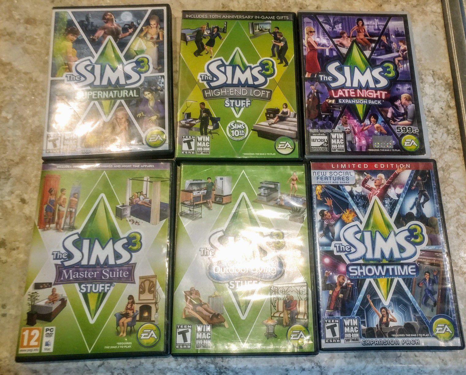 6 sims3 computer games